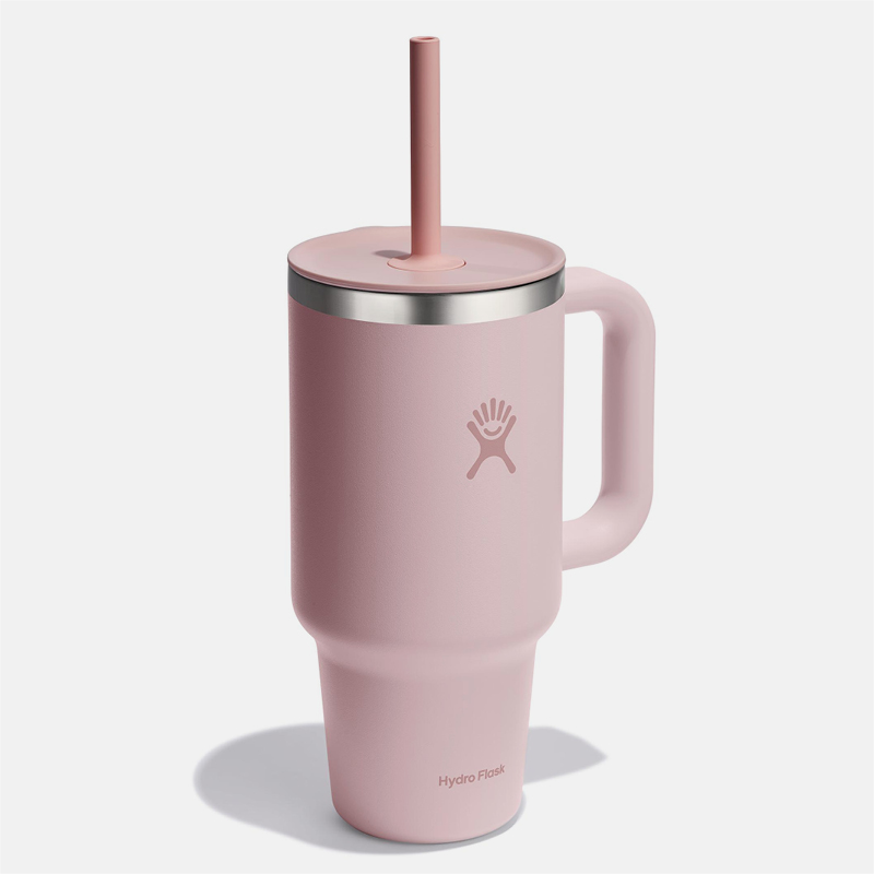 32oz All Around Travel Tumbler כוס שתיה עם ידית צד וקש image number null